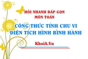 Công thức tính Chu vi, Diện tích Hình Thoi Toán lớp 6 - Hỏi nhanh đáp gọn